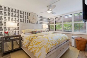 1 bedroom, iron/ironing board, travel crib, free WiFi