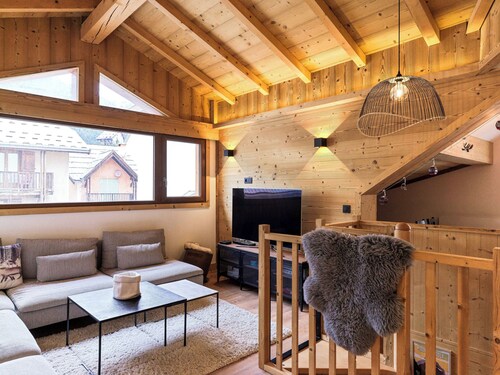 Le Chenaillet, duplex au pied des pistes et spa