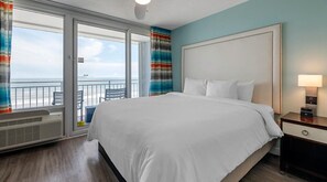 1 bedroom, iron/ironing board, WiFi, bed sheets - OCEANFRONT 1B/1B condo with balcony, Daytona SeaBreeze Resort (Daytona Beach)
