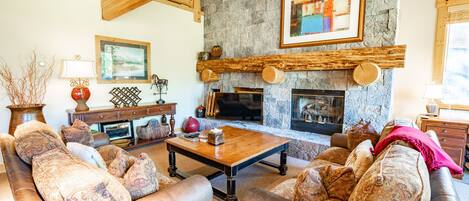 TV connectée, cheminée