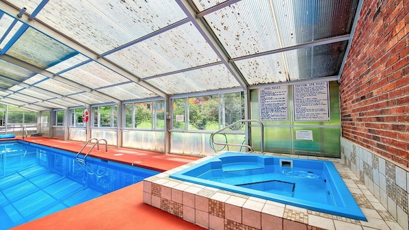 Indoor pool, a heated pool