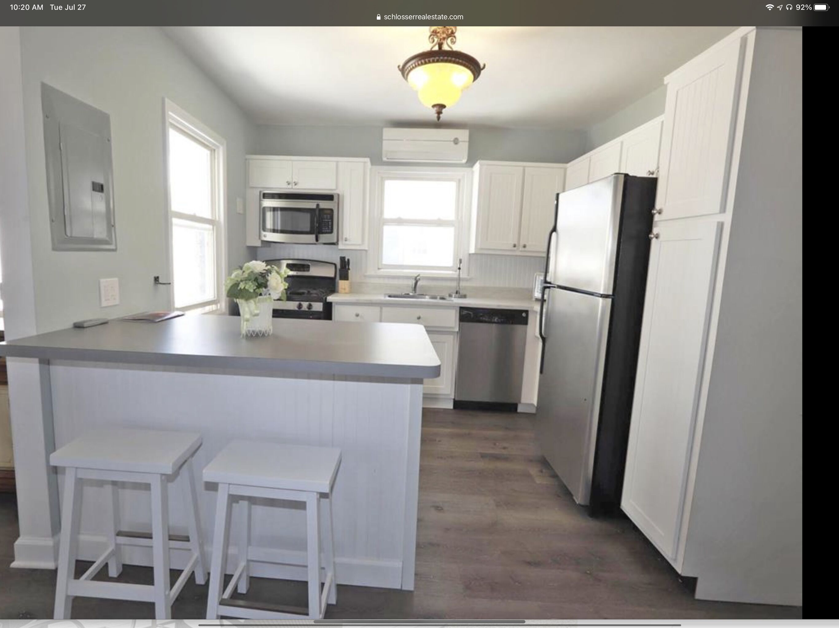 7 from the beach front and back house rented as one.