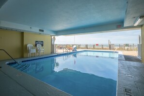 Indoor pool, a heated pool