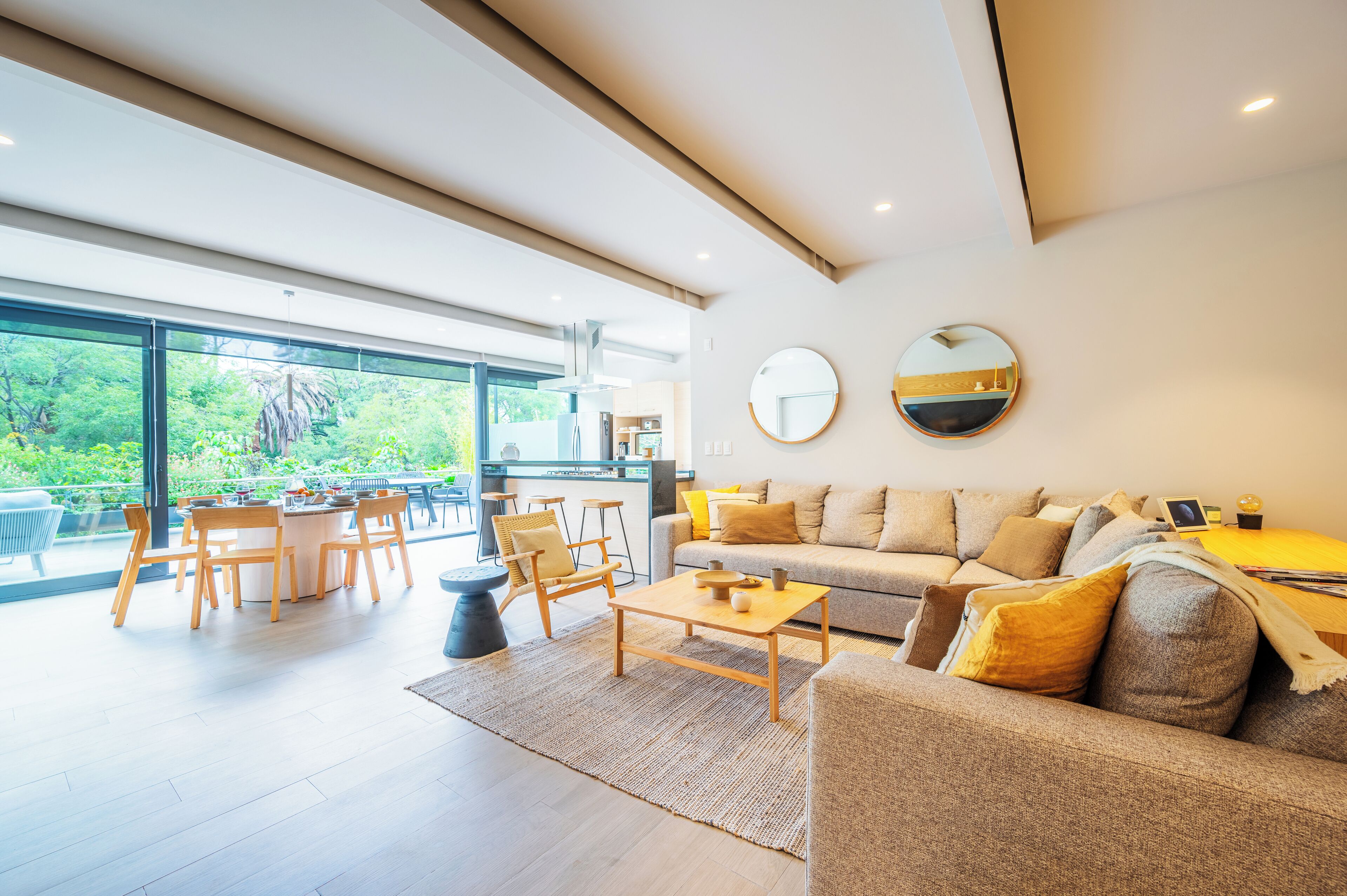 Exclusive Penthouse, 2 Bedrooms, Terrace, Park View | Living area | 65-inch LED TV with digital channels, TV, Netflix