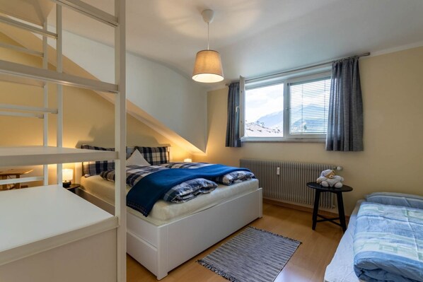 2 chambres, Wi-Fi, literie fournie