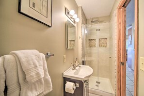 Free toiletries, hair dryer, towels
