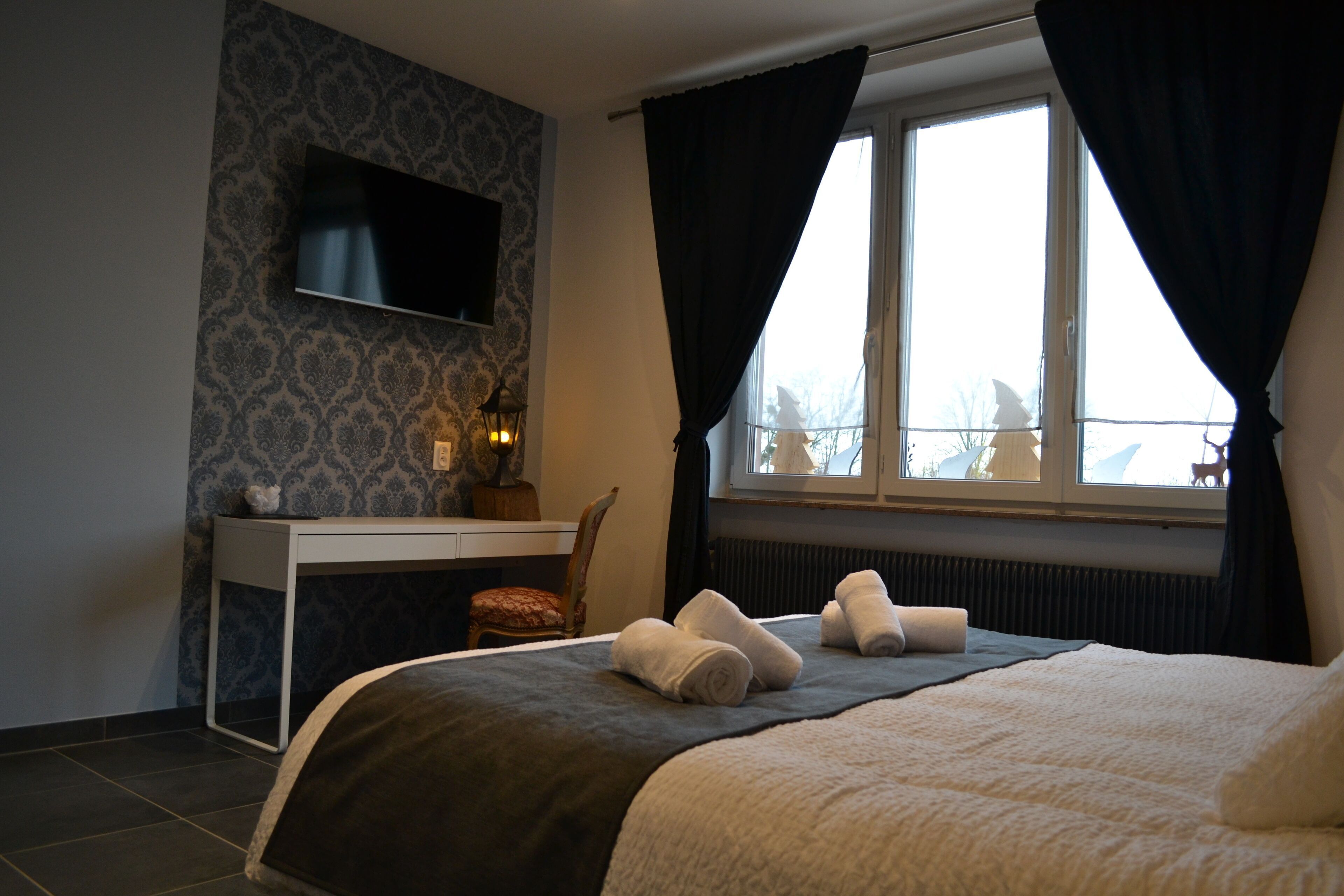 Memory foam beds, individually decorated, individually furnished