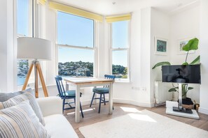 Smart TV, DVD player, books