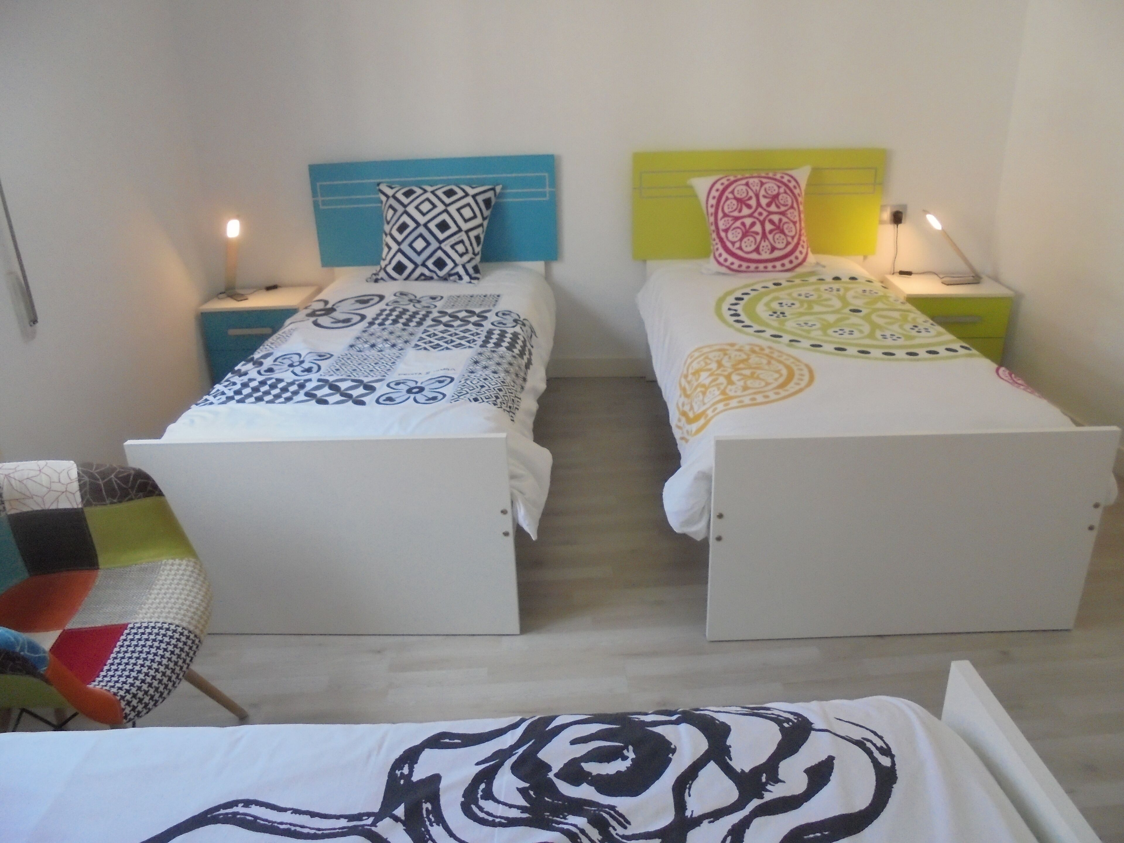 3 habitaciones, wifi gratis y ropa de cama 