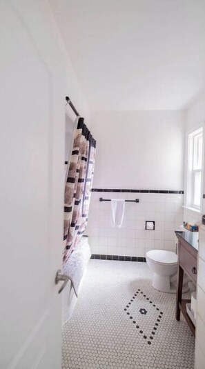 Combined shower/bathtub