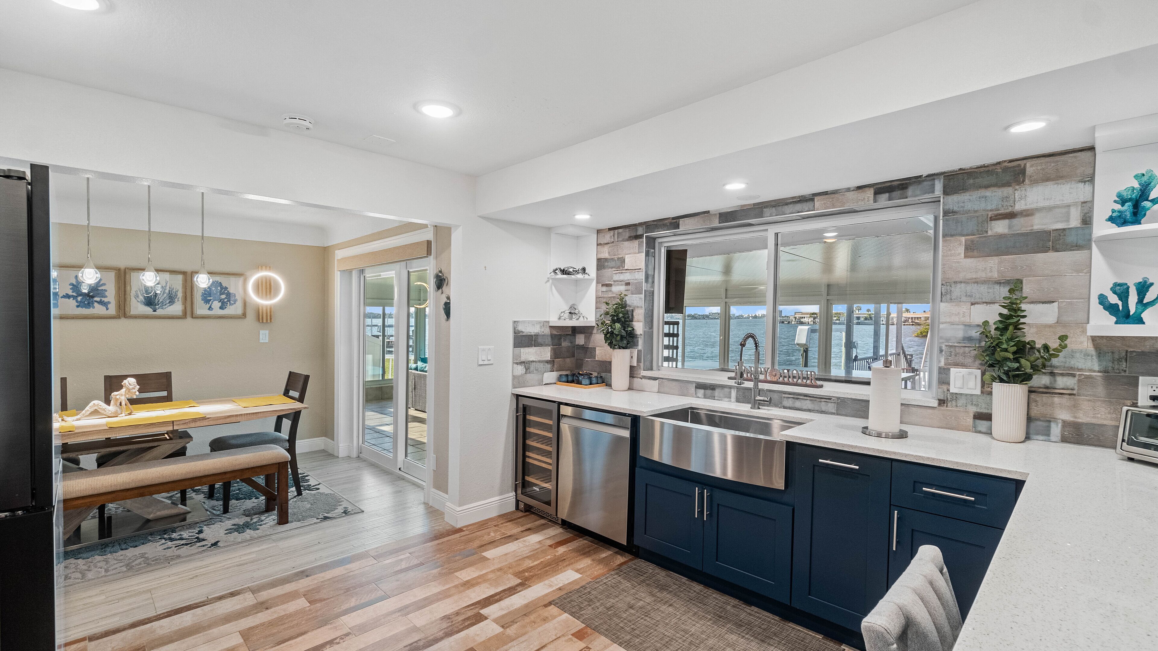 Oceanfront House with boat dock and kayak available for boat lover.