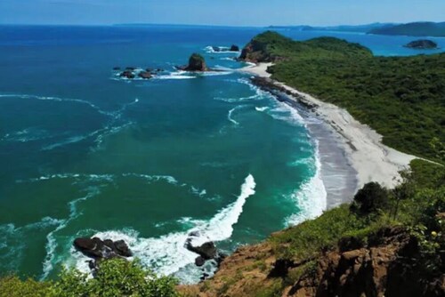 with 360 degree view of national park beach and forest