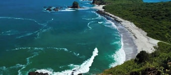 with 360 degree view of national park beach and forest