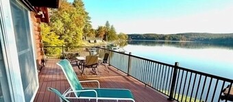 Cozy Log Cabin on a private lake with incredible scenery.