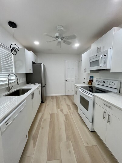 Best location, dog friendly, and gas golf cart included!