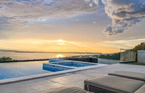 A heated pool