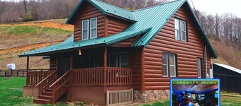 Wild Horse Lodge at Highland Hideaways near Grayson Highlands - Arcade/Theater
