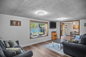 Smart TV, video games, DVD player, books - Randall Lake Modern Camp feet to private lake 3 bedroom, 1 bath (Parsonsfield)