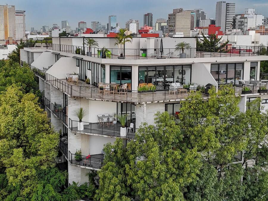 Fachada de la propiedad