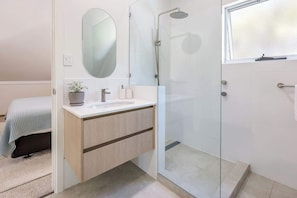 Shower, hair dryer