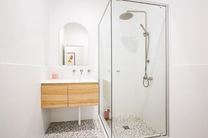Shower, hair dryer