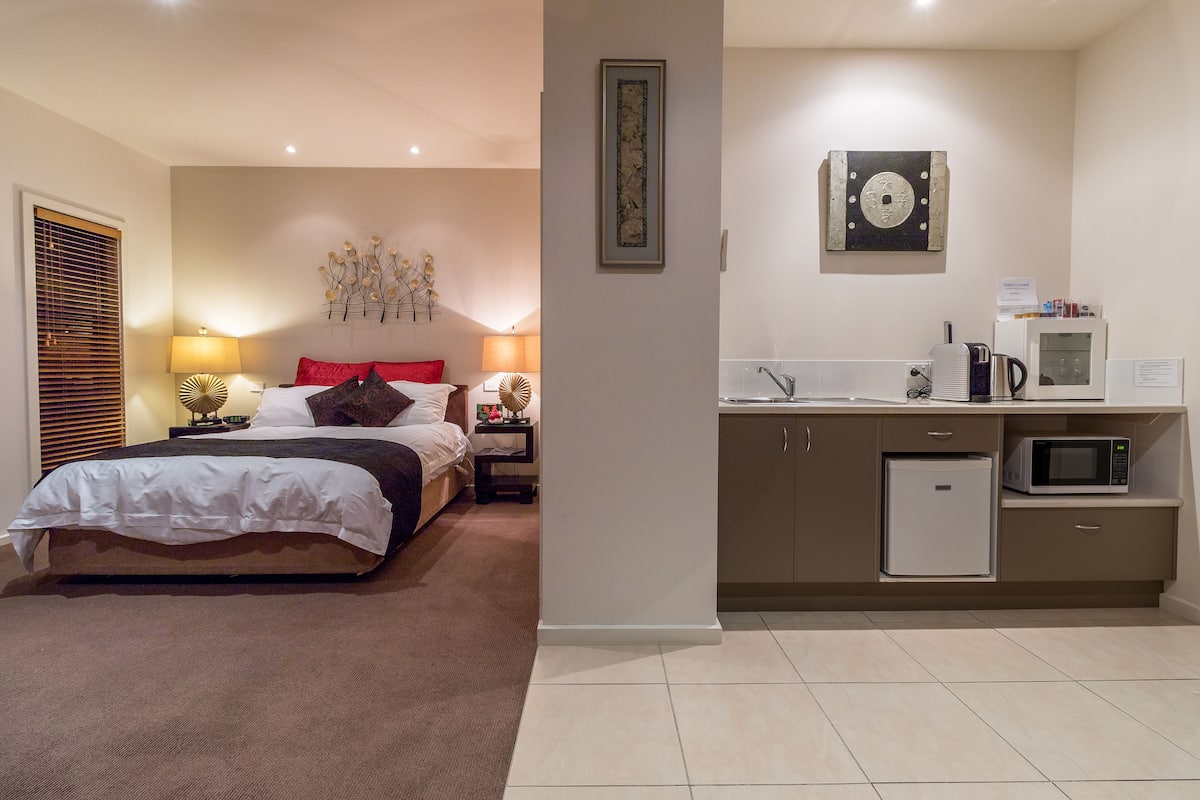 Luxury-Studiosuite, 1 Queen-Bett, Balkon, Gartenblick | Blick vom Balkon