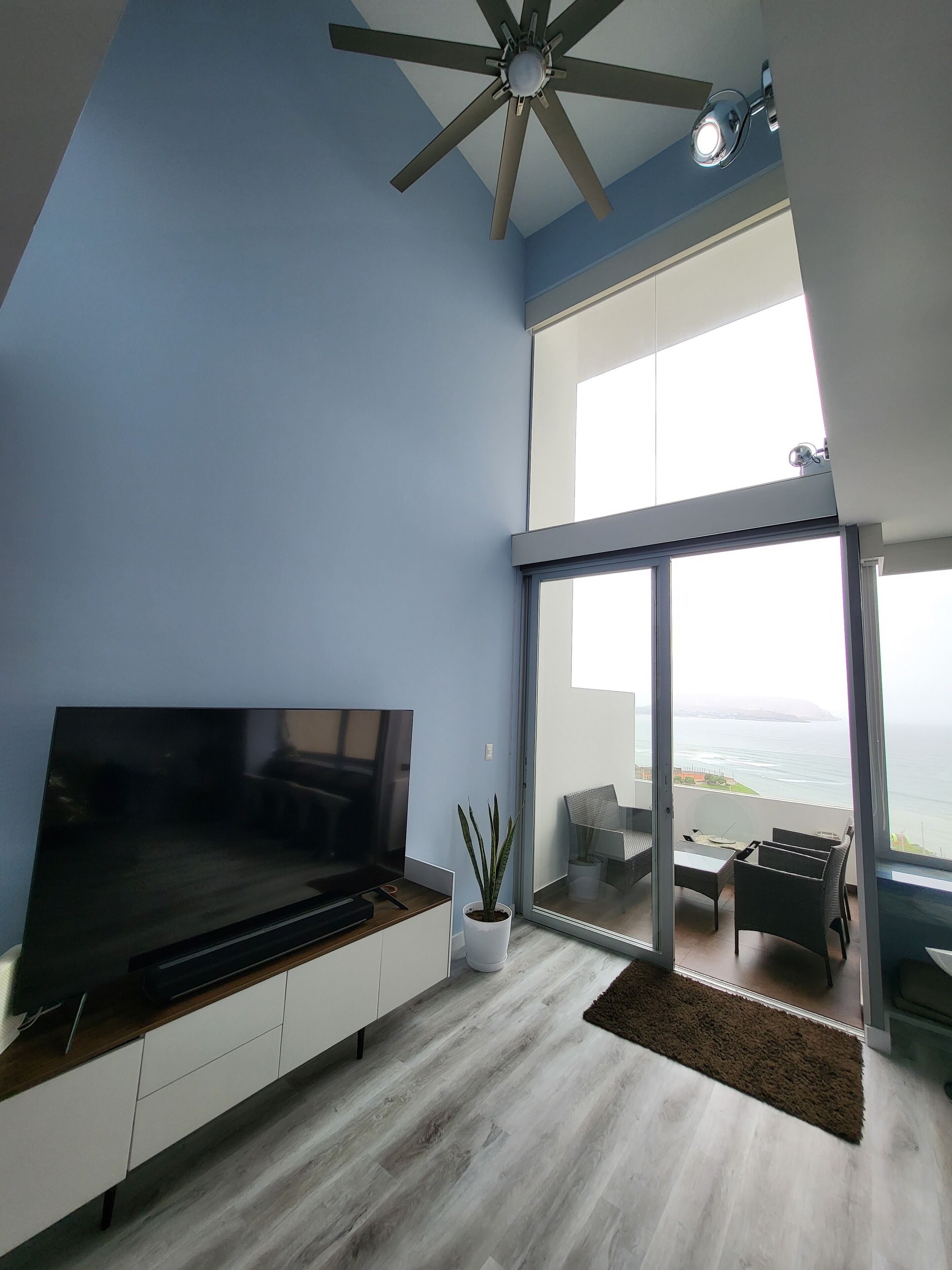 Smart TV, fireplace, printers