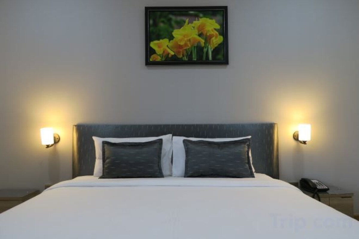 Blackout drapes, WiFi (free), bed sheets