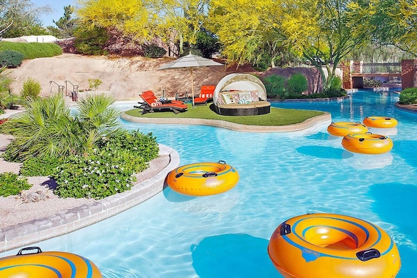 Una piscina riscaldata