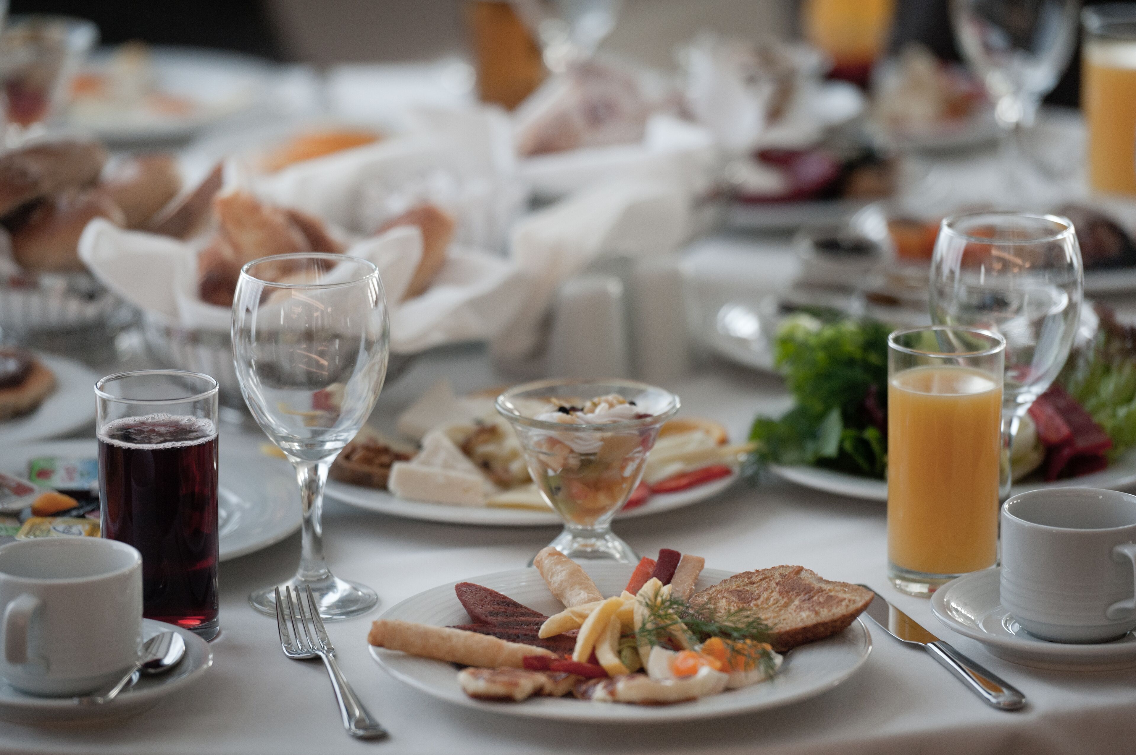 Frokostbuffé er inkludert hver dag