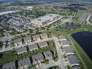 Aerial view - Affordable 3-Bedroom Townhouse With Backyard ~ Double Story (Pet Friendly!) (Rosenberg)