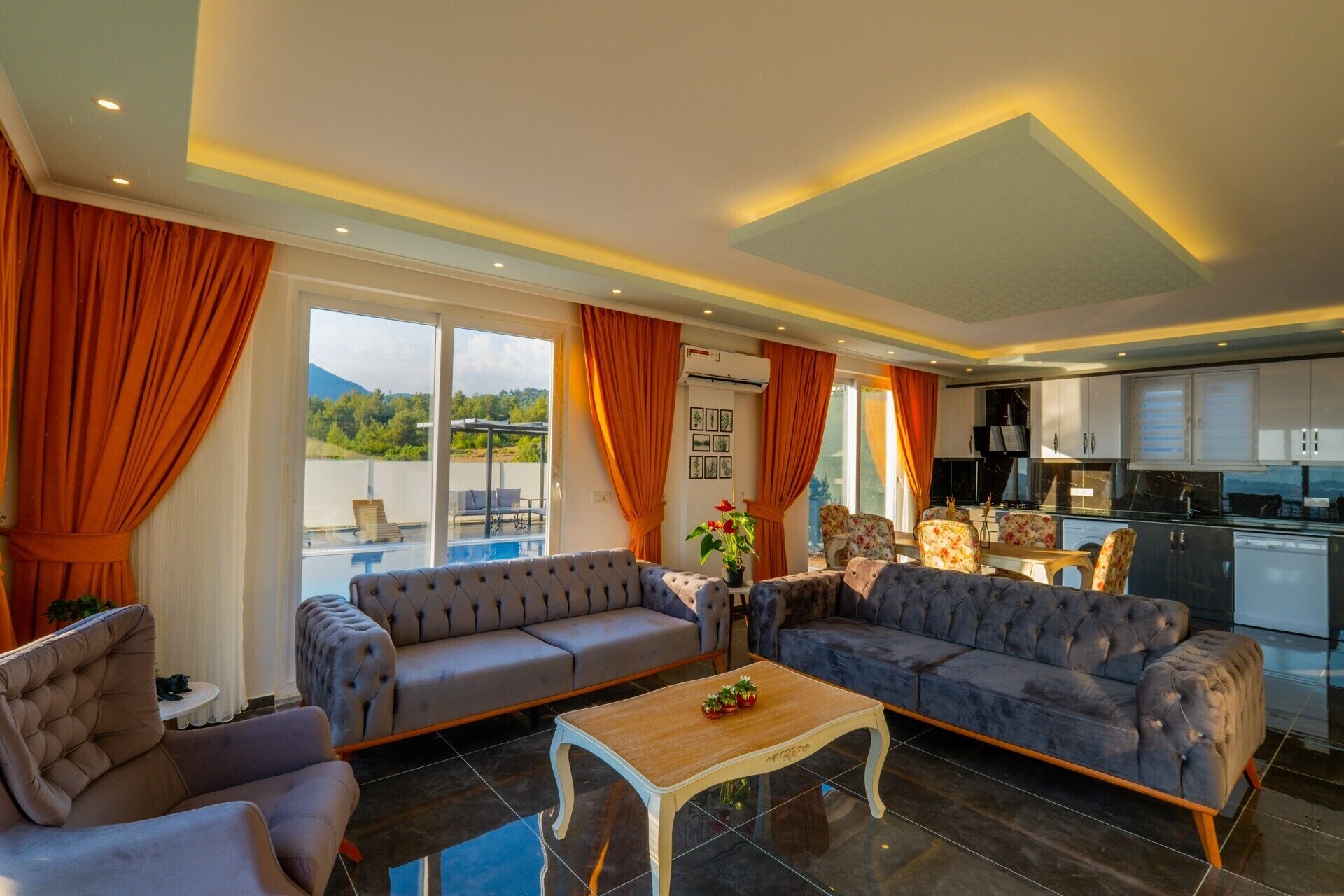 Luxury villa with private pool view and jacuzzi