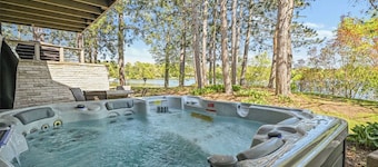 Modern Lake House w/ Hot Tub, Game Room & Relaxing Views