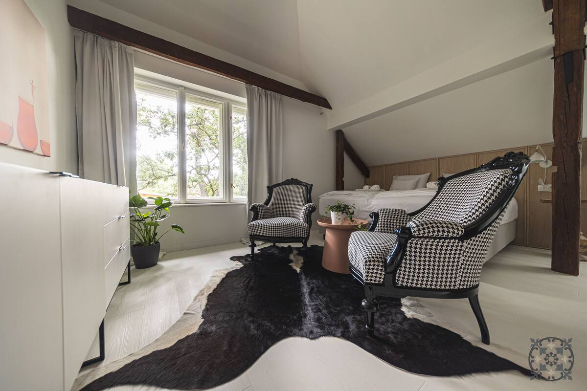 Chambre Design Double ou avec lits jumeaux, non-fumeur, vue partielle sur le lac