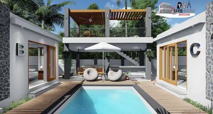 Studio (B) Studio with Pool, open Air Shower Bath