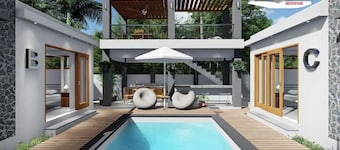 Studio (B) Studio with Pool, open Air Shower Bath