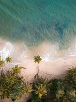 Private beach, free beach cabanas, sun loungers, beach umbrellas