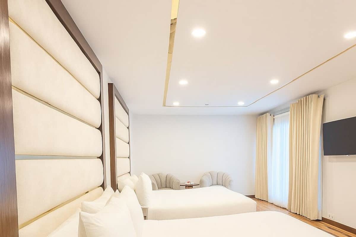 Chambre Familiale, non-fumeurs | Literie de qualité supérieure, bureau