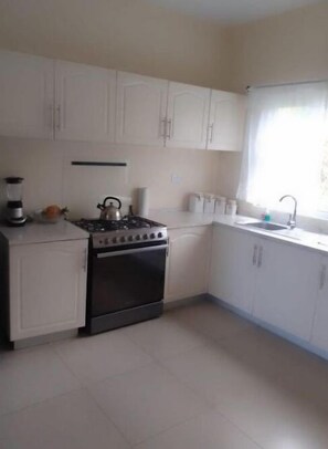 Frigorífic, forn, placa de cuina i cafetera i tetera 