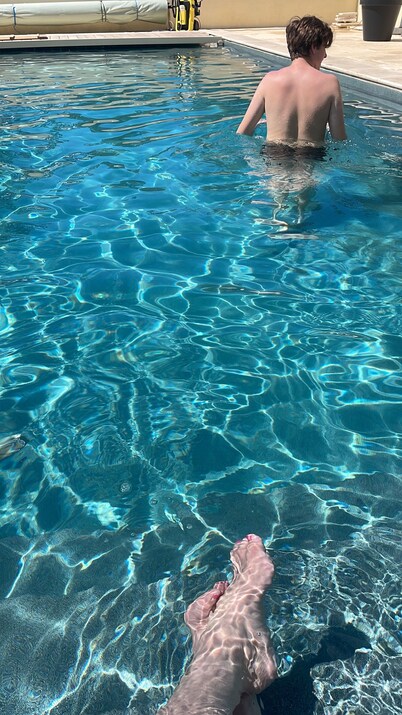 Le Pigeonnier, private heated swimming pool, green setting, fiberglassed accommodation 