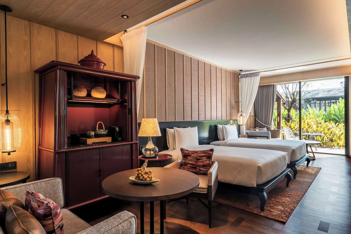 Room, 2 Twin Beds, Pool Access | 1 bedroom, premium bedding, minibar, in-room safe