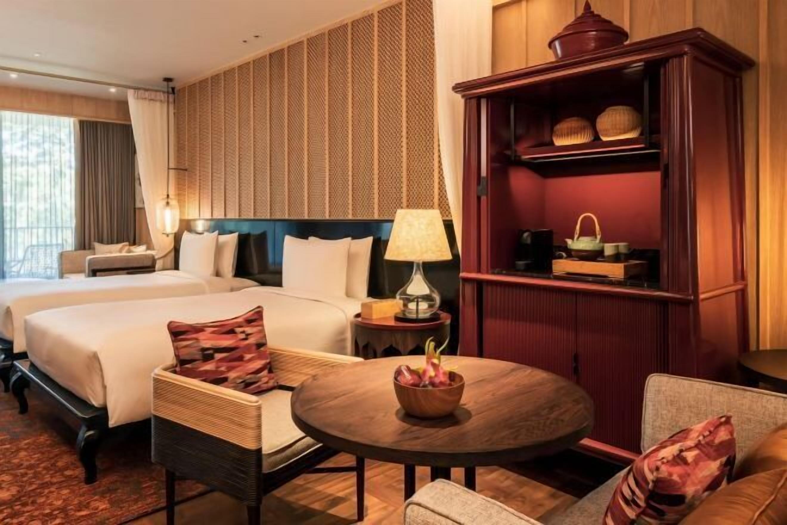 Sängtillbehör av högsta kvalitet och minibar