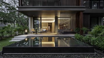 Suite, 1 très grand lit (Private Pool) | 1 chambre, literie de qualité supérieure, minibar