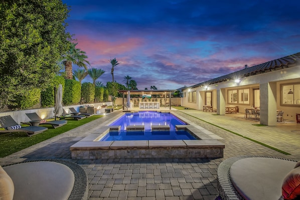 Indoor pool, a heated pool