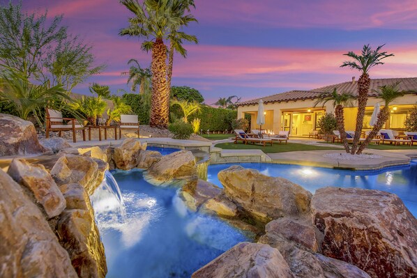 A heated pool