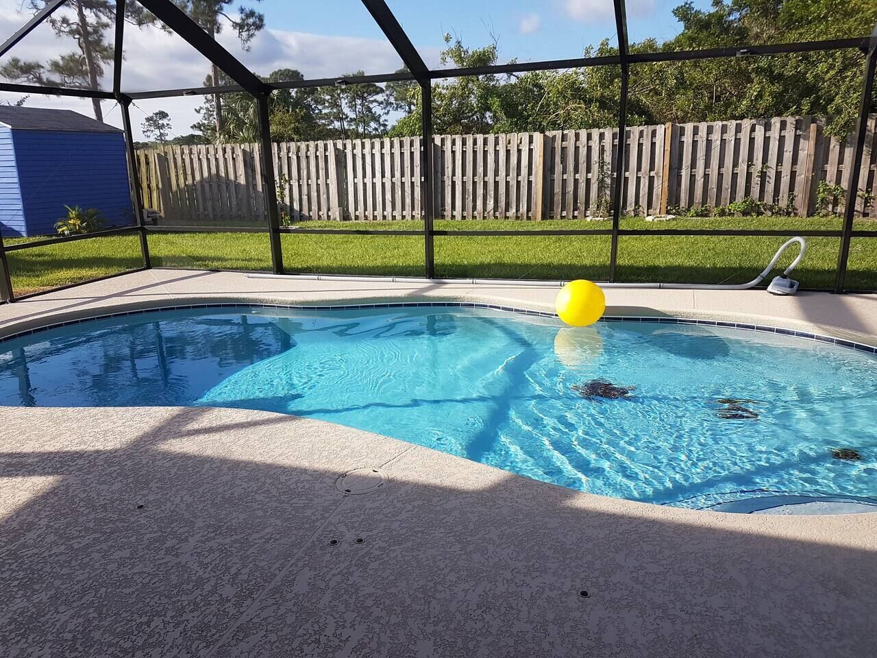 A heated pool