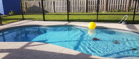 A heated pool