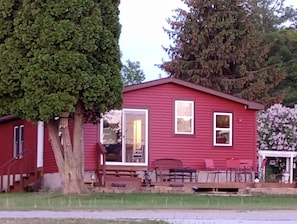 Lakehouse after new siding and windows.