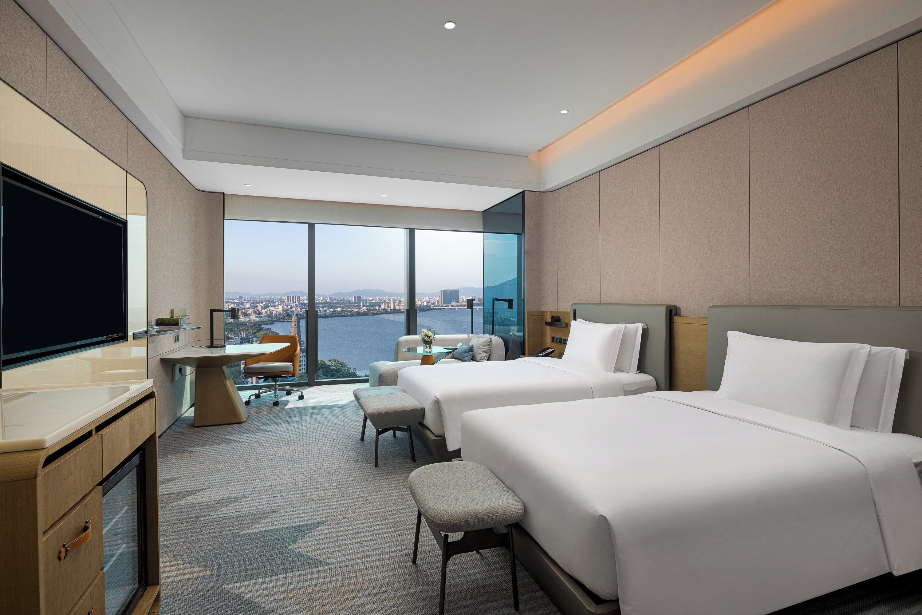 Standard Room, 2 Twin Beds, River View | Desk, laptop workspace, rollaway beds (surcharge), WiFi (free)