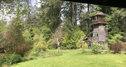Vintage Airstream retreat on the Cowichan River